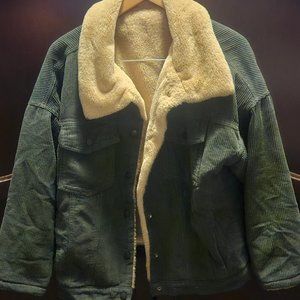 Fleece-Lined Corduroy Trucker Jacket - Super Cozy